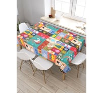 Прямоугольная скатерть из сатена JoyArty Счастья в новом году tc_378918_120x145