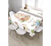 Прямоугольная скатерть из сатена JoyArty Счастливая пасха tc_8517_120x145