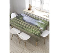 Прямоугольная скатерть из сатена JoyArty Тайный лес tc_8940_120x145
