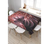 Прямоугольная скатерть из сатена JoyArty Таинственная картина tc_21576_120x145