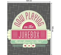 Прямоугольная скатерть из сатена JoyArty Табло проигрывателя tc_34590_120x145