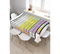 Прямоугольная скатерть из сатена JoyArty Таблица всех элементов tc_7333_120x145