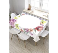 Скатерть JoyArty Цветочный ритуал, прямоугольная, из сатена tc_9126_120x145