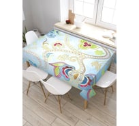 Скатерть JoyArty Цветочный путь, прямоугольная, из сатена tc_28220_120x145