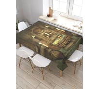 Прямоугольная скатерть из сатена JoyArty Таинственная комната tc_19156_120x145