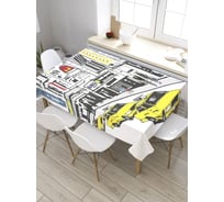 Прямоугольная скатерть из сатена JoyArty Такси в городе tc_32700_120x145