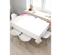 Скатерть JoyArty Цветочный силуэт, прямоугольная, из сатена tc_21032_120x145