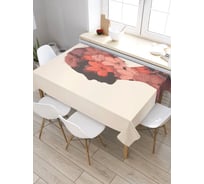 Скатерть JoyArty Цветочный портрет, прямоугольная, из сатена tc_29125_120x145