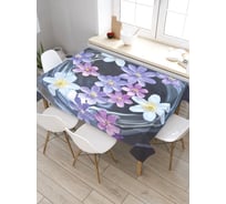 Скатерть JoyArty Цветочный стакан, прямоугольная, из сатена tc_2395_120x145