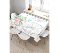 Прямоугольная скатерть из сатена JoyArty Счастливое летнее время tc_30297_120x145
