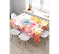 Скатерть JoyArty Цветочный пункт, прямоугольная, из сатена tc_31508_120x145