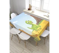 Прямоугольная скатерть из сатена JoyArty Счастливый дракончик tc_31392_120x145