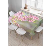 Скатерть прямоугольная из сатена JOYARTY Цветки сакуры tc_35593_120x145