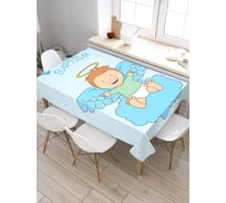 Прямоугольная скатерть из сатена JoyArty Счастливый ангелочек tc_9601_120x145