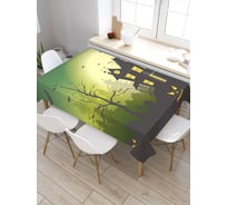 Скатерть прямоугольная из сатена JOYARTY Хеллоуинский мрак tc_5703_120x145