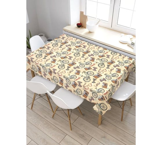 Скатерть прямоугольная из сатена JOYARTY Французская романтика tc_53460_120x145 1