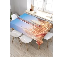 Скатерть прямоугольная из сатена JOYARTY Утро в Дубае tc_32876_120x145