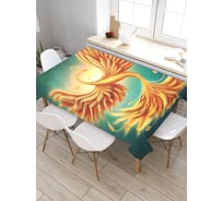 Скатерть прямоугольная из сатена JOYARTY Фантастический феникс tc_30024_120x145