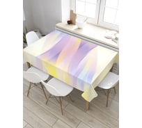Скатерть прямоугольная из сатена JOYARTY Цветные мазки tc_33018_120x145