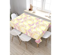 Скатерть прямоугольная из сатена JOYARTY Цветочная чешуя tc_32131_120x145