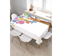 Скатерть прямоугольная из сатена JOYARTY Цветочное дерево tc_31984_120x145