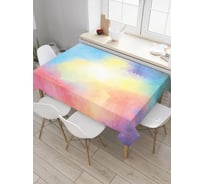 Скатерть прямоугольная из сатена JOYARTY Цветные акварельные пятна tc_30496_120x145
