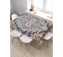 Скатерть прямоугольная из сатена JOYARTY Цветочный орнамент tc_15424_120x145