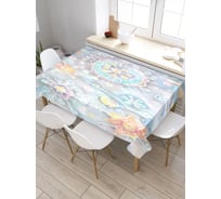 Скатерть прямоугольная из сатена JOYARTY Цветочные сны tc_16941_120x145