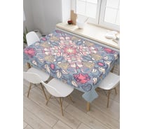 Скатерть прямоугольная из сатена JOYARTY Цветочная страна tc_16051_120x145