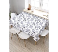 Скатерть прямоугольная из сатена JOYARTY Цветочные узоры tc_13559_120x145