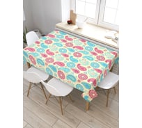 Скатерть прямоугольная из сатена JOYARTY Цветочные узоры tc_13621_120x145