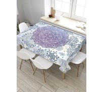 Скатерть прямоугольная из сатена JOYARTY Цветочная фантазия tc_11276_120x145