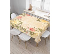 Скатерть прямоугольная из сатена JOYARTY Цветочные узоры tc_13639_120x145
