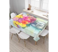 Скатерть прямоугольная из сатена JOYARTY Цветочный купол tc_16937_120x145