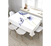 Скатерть прямоугольная из сатена JOYARTY Цветочные обнимашки tc_9122_120x145