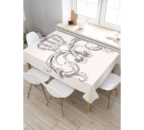 Скатерть прямоугольная из сатена JOYARTY Цветочная корона tc_9476_120x145