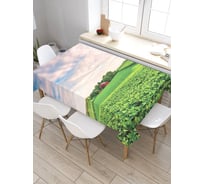 Скатерть прямоугольная из сатена JOYARTY Фермерские угодья tc_9981_120x145