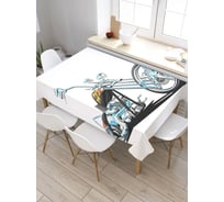 Скатерть прямоугольная из сатена JOYARTY Хромированный мотоцикл tc_9935_120x145