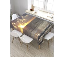 Скатерть прямоугольная из сатена JOYARTY Фантазия заката tc_8934_120x145