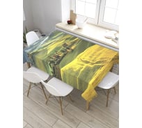 Скатерть прямоугольная из сатена JOYARTY Холмовые пути tc_9212_120x145