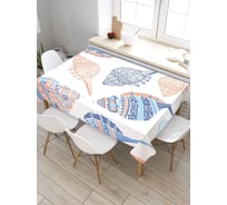Скатерть прямоугольная из сатена JOYARTY Фантастические раковины tc_2896_120x145