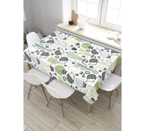 Прямоугольная скатерть из сатена JoyArty Счастливые кактусы tc_26564_120x145