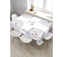 Прямоугольная скатерть из сатена JoyArty Счастливые медведи tc_32194_120x145