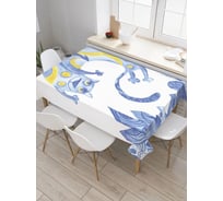 Прямоугольная скатерть из сатена JoyArty Счастливый кот tc_32273_120x145