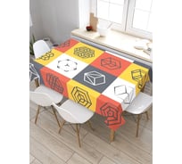 Скатерть прямоугольная из сатена JOYARTY Фигурная сложность tc_28226_120x145