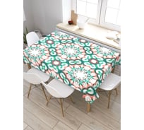 Скатерть прямоугольная из сатена JOYARTY Цветочная цепь tc_28021_120x145