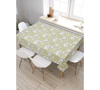Скатерть прямоугольная из сатена JOYARTY Цветочная фантазия tc_2659_120x145
