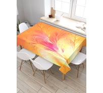 Скатерть прямоугольная из сатена JOYARTY Цветочное воспламенение tc_2655_120x145