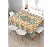 Скатерть прямоугольная из сатена JOYARTY Фигурное собрание tc_26703_120x145