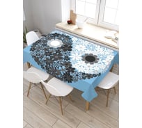 Скатерть прямоугольная из сатена JOYARTY Цветочная противоположность tc_19237_120x145